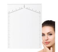 Stencil per sopracciglia da donna, 25 modelli White Eye Brow, set di strumenti per la misurazione delle sopracciglia, strumento per le misurazioni delle sopracciglia, da donna