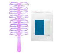 Stencil per sopracciglia, set di forme riutilizzabili per sopracciglia, 8 modelli, stencil lavabili portatili, per donne, trucco di scena, viaggi, feste