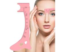 Stencil per sopracciglia, strumento per la misurazione delle sopracciglia | Guida per eyeliner in silicone morbido | Righello per modellare le sopracciglia, strumento per il trucco degli occhi veloce