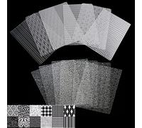 Stencil per Torta,Osuter 12 Pezzi Stencil Torta Fiori Torta Decorazioni Plastica Trasparente Stampo Pizzo Torta Stencil per Decorazione Torta Biscotti