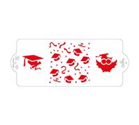 Stencil per torte Laurea 10x25 cm Decora