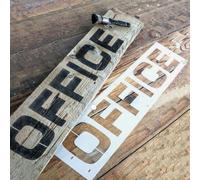 Stencil personalizzato riutilizzabile in acrilico per pittura scritte lettere nomi segnaletiche