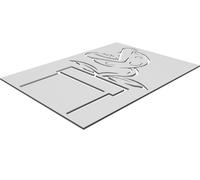 Stencil Pianta Piranha Super Mario Decorazione Template Stampato 3D Riuso