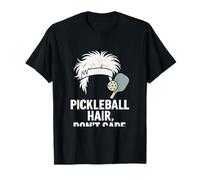 Stencil Pickleball Hair Don't Care, arte militare Maglietta