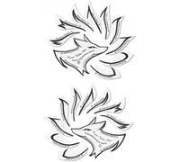 Stencil professionale ombretto stencil set di calze Eyeliner Non tessuto Eyeliner Eyehadow stencil modelloDurabilità e attrattiva