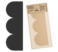 Stencil Riutilizzabile - Bordo - Striscia FRONZOLI - SEMICERCHI 14