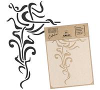 Stencil riutilizzabile fai da te A3 A4 A5 ORNAMENTO ART NOUVEAU #2 Artigianato