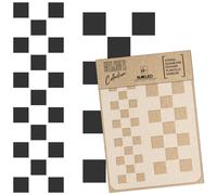 Stencil riutilizzabile fai da te / A3 A4 A5 / SCACCHIERA - QUADRI / Artigianato