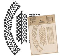 Stencil riutilizzabile fai da te / A3 A4 A5 / TRACCE DI PNEUMATICI / Artigianato