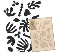 STENCIL riutilizzabile in PLASTICA 43x64 o 59x95 FIORE - CORALLO - MATISSE