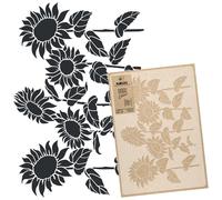 STENCIL riutilizzabile in PLASTICA 43x64cm o 59x95cm GIRASOLI