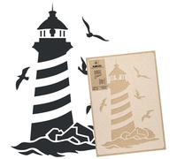 STENCIL riutilizzabile in PLASTICA 43x64cm o 59x95cm IL FARO