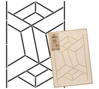 STENCIL riutilizzabile in PLASTICA 43x64cm o 59x95cm LINEE ART DÉCO