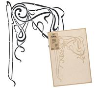 STENCIL riutilizzabile in PLASTICA / 45x65 o 59x95cm / ORNAMENTO ART NOUVEAU #2