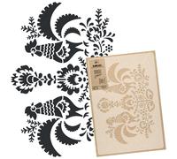 STENCIL riutilizzabile in PLASTICA / 45x65 o 59x95cm / ORNAMENTO FOLKLORISTICO