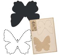 STENCIL riutilizzabile in PLASTICA / 45x65 o 65x95 / FARFALLA DOTTATA