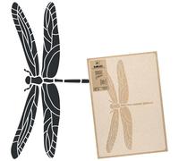STENCIL riutilizzabile in PLASTICA / 45x65 o 65x95 / LIBELLULA