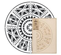 STENCIL riutilizzabile in PLASTICA DIAMETRO 39 59, 89, 118, 170 AFRICANO MANDALA