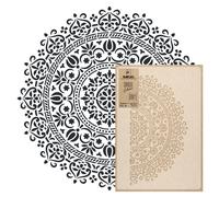 STENCIL riutilizzabile in PLASTICA / DIAMETRO 59, 89, 120 o 230cm / MANDALA #1