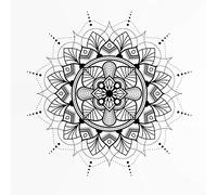 Stencil riutilizzabile Mandala Shine Rays/Star A3 A4 A5 & dimensioni più grandi decorazione da parete / M5 (stencil riutilizzabile in PVC, misura XS, 50 x 50 cm)