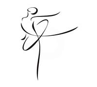 Stencil riutilizzabile per ballerina A3 A4 A5 e taglie più grandi stile moderno / Ladies42 (PVC riutilizzabile stencil, formato A4 - 210 x 297 mm, 21,1 x 29,7 cm)