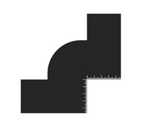 Stencil riutilizzabile per linee curve e linee dritte e linee sottili, per uno styling preciso