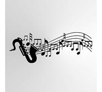 Stencil riutilizzabile per sassofono sax note musicali A3 A4 A5 e grandi dimensioni Craft Wall Decor / Music3 (stencil riutilizzabili in mylar formato A5 - 148 x 210 mm, 14,7 x 21,1 cm)