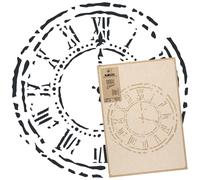 STENCIL riutilizzabile PLASTICA / 43x64cm o 59x95cm / QUADRANTE OROLOGIO PARETE