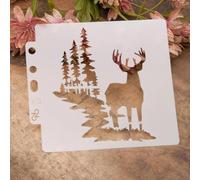 Stencil riutilizzabili, 14 x 13 cm, stencil per artigianato riutilizzabili, modelli da disegno per dipingere su legno, pareti, tela, mobili, pavimenti, decorazioni per la casa, stile A