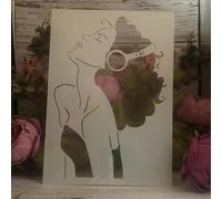 Stencil riutilizzabili, 29 x 21 cm, stencil per disegno di coppia che si baciano e amici, per fai da te, artigianato, parete, tela, mobili, album di ritagli, decorazione della casa, stile I