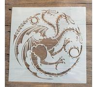 Stencil riutilizzabili a forma di drago, 30 x 30 cm, stencil per pareti in legno, cartoncini, cartelli in legno di roccia, sottobicchieri, tela, decorazioni per la casa