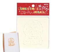 Stencil riutilizzabili per la pittura,stencil per il disegno - Stencil da disegno multiuso Stencil per albero di Natale,Modelli di disegno di vacanze versatili, stencil a motivi natalizi per i
