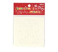 Stencil riutilizzabili per pittura, stencil multiuso per disegno albero di Natale, modelli versatili per disegni natalizi, stencil per tutte le età