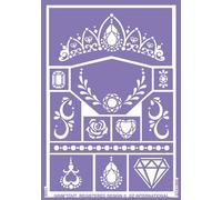 Stencil riutilizzabili Principessa Trucco - Grim Tout