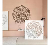 Stencil rotondi da parete, 50 cm, riutilizzabili, personalizzabili, per design di mobili, grandi dimensioni, S646