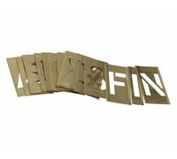 Stencils Set Di Ottone a Incastri Modulare Stencils - Lettere 2in STNL2LB