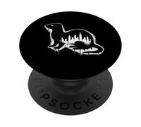 Stencil skyline di furetto PopSockets PopGrip Adesivo