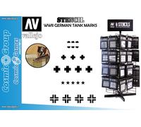 STENCIL STAFV001 WWII GERMAN TANK MARKS ACCESSORI PER MODELLISMO VALLEJO VALLEJO