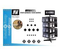 STENCIL STAFV001 WWII GERMAN TANK MARKS by VALLEJO