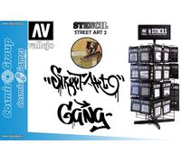 STENCIL STLET004 STREET ART 2 ACCESSORI PER MODELLISMO VALLEJO VALLEJO