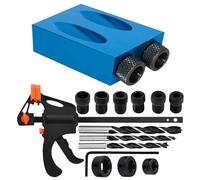 Stencil Tasca Per Carpenteria - 15 Gradi Di Carpenteria | Locator Portatile Per Il Progetto Di Mobili In Legno Vite Di Perforazione