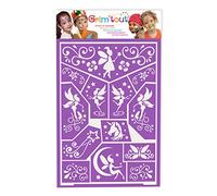 Stencil Trucco Bambini - Fate - 21x15 cm - Riutilizzabile e Lavabile - Ideale per Feste, Kermesse e Compleanni - Kit per Pittura Viso, Disegni, Tatuaggi Temporanei - Bambina, Bambino
