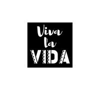 Stencils - Viva la vida - 12 pezzi - 9 x 9 cm - Plastica - Misto