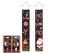 Stendardi Natalizi per Portico | Decorazioni Natale Portico | Addobbo Festivo Con Lettere Cartoon Per Ingresso Ristorante Garage Giardino Cancello Patio