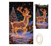 Stendardo Decorativo Per Porta Di Natale,Forniture Per Feste Fluorescenti Da 178x89 Cm - Stendardo Per Porta Anteriore Della Famiglia,Per La Decorazione Invernale Di Patio Giardino Parete E Casa