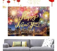 Stendardo Per Il Capodanno | 2026 Sfondi Feste 208x150 Cm | Insegna Buon Anno Bandiere Feste | Per Casa Soggiorno Garage Giardino Cortile Portico Scuola Hotel Fattoria Cabina Fotografica