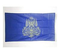 Stendardo Reale Della Cambogia - Regno Cambogiano 90X150Cm Bandiera Della Brezza Con 2 Occhielli Bandiera Decorativa Divertente Bandiera Di Benvenuto Decorazione Per Cortile Giardino