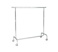 Stender appendiabiti attaccapanni carrello porta abiti x negozi guardaroba cabina armadio casa camera da letto cambio stagione alta portata ruote robuste in ferro cromato