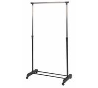 Stender Appendiabiti Singolo 88x43x170 cm in Metallo e Plastica Nero