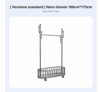 Stender Mobloe per Abiti con Ruote Carrello Append e iabiti Multifunozioniin